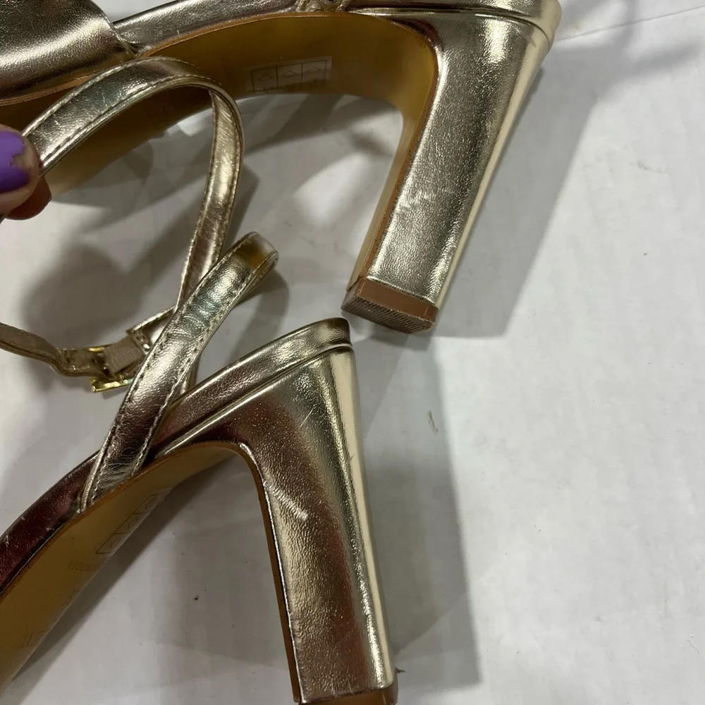 J. CREW TWISTED HEEL WITH ANKLE TIE